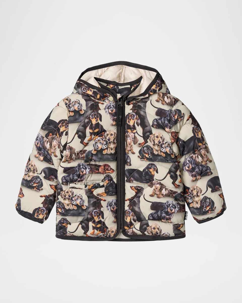 Kid's Harmony Quilted Rain Jacket, Size 6M-2